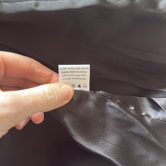 Black Lamb Skin Leather Jacket size XS - Picture 6 of 10